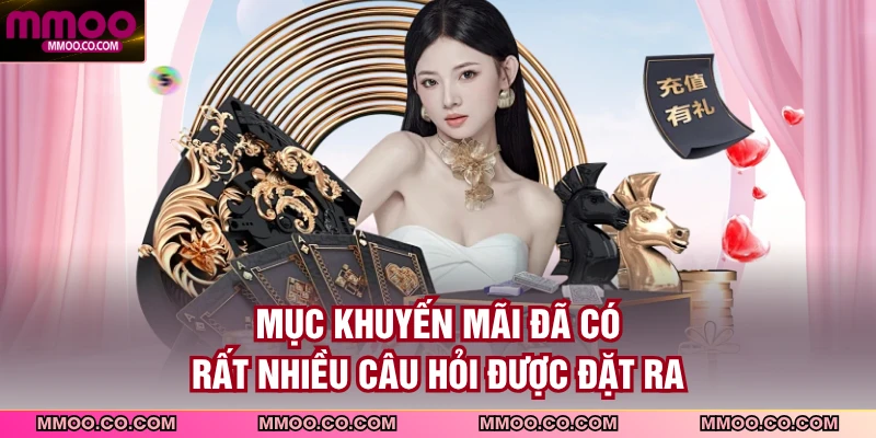 Mục khuyến mãi đã có rất nhiều câu hỏi được đặt ra